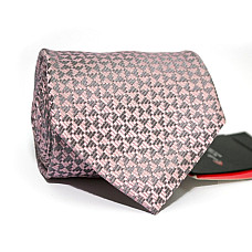 Галстук Серо-Розовый в триугольники Emilio Corali GIN-2281