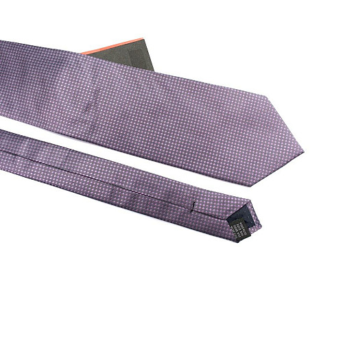 Краватка Сіра в перелив з Фіолетовими крапками Emilio Corali GIN-2300