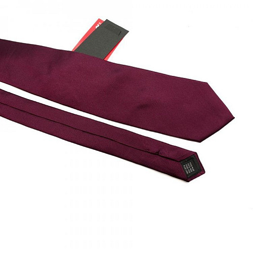 Галстук Emilio Corali бордовый однотонный с фиолетовым оттенком GIN-2306