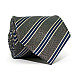 Галстук мужской Серый в Сине-Белие полоски Emilio Corali GIN-2335