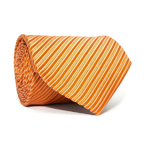 Краватка чоловіча Помаранчева в смужки GIN-2336