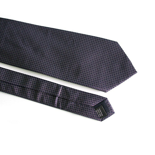 Краватка Emilio Corali коричнева в синій горошок GIN-2338