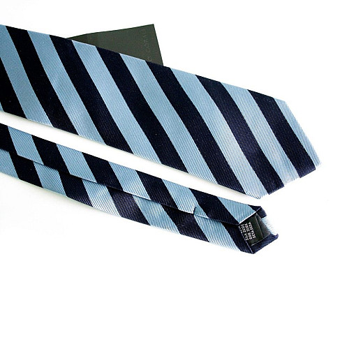 Краватка чоловіча Синьо-Блакитна в смужку Emilio Corali GIN-2341