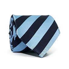 Краватка чоловіча Синьо-Блакитна в смужку Emilio Corali GIN-2341