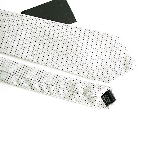 Краватка чоловіча Біла в Сині крапки Emilio Corali GIN-2342