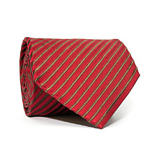 Краватка чоловіча Бордова в Коричневі смужки GIN-2343
