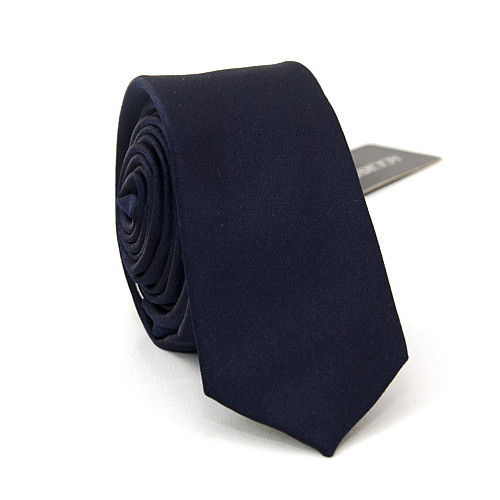 Вузька краватка Aggressive & Black темно-синя GIN-2344