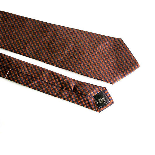 Краватка Emilio Corali синьо-коричнева в клітинку GIN-2347