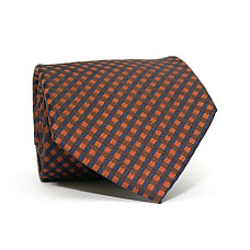 Краватка Emilio Corali синьо-коричнева в клітинку GIN-2347