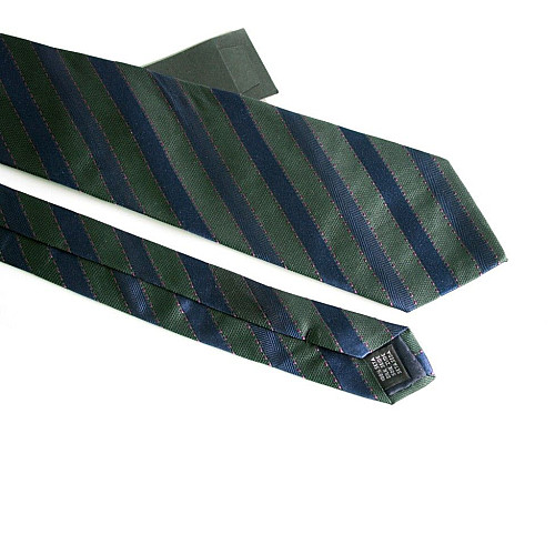 Краватка Emilio Corali зелено-синя в смужку GIN-2350