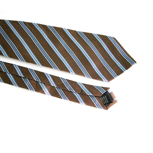 Галстук мужской Кориневый в Голубую полоку Emilio Corali GIN-2352