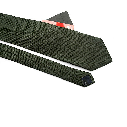 Галстук мужской Зеленый с квадратиками Emilio Corali GIN-2363