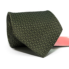 Галстук мужской Зеленый с квадратиками Emilio Corali GIN-2363