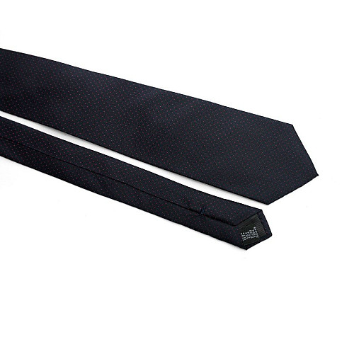 Краватка чоловіча Темно-Синя в червоні крапки Emilio Corali GIN-2367