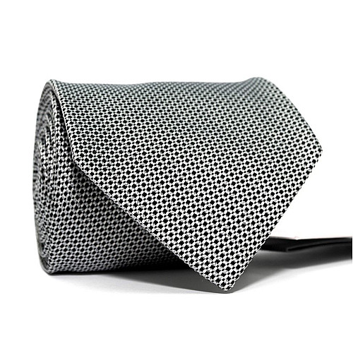Галстук мужской Черно-Белый Emilio Corali GIN-2425