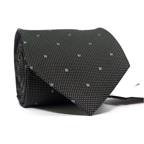 Галстук мужской Серо-Черный в точки Emilio Corali GIN-2430