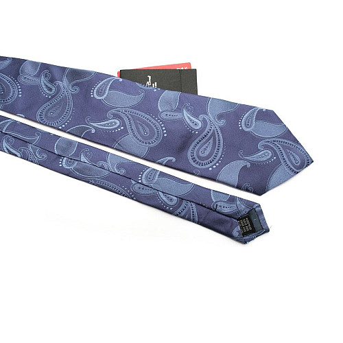 Галстук мужской бледно фиолетовый с узором Emilio Corali GIN-2432