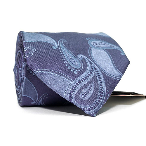 Галстук мужской бледно фиолетовый с узором Emilio Corali GIN-2432