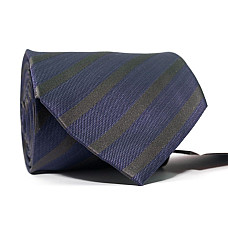 Галстук мужской бледно фиолетовый в Серые полоски Emilio Corali GIN-2434