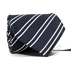 Галстук мужской Синий в Белые полоски Emilio Corali GIN-2435