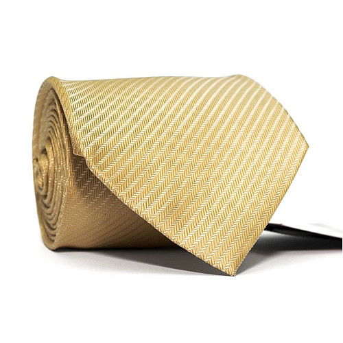 Галстук мужской Желтый в полоску Emilio Corali GIN-2437