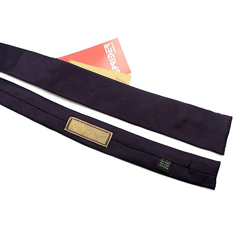 Узкий галстук Aggressive баклажановый прямой GIN-2446