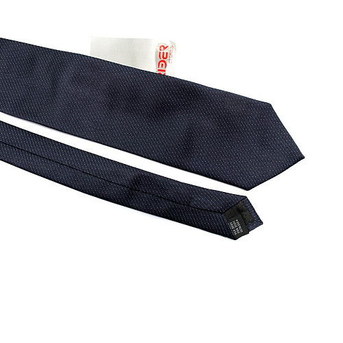 Галстук мужской темно-синий с голубыми полосками Emilio Corali GIN-2450