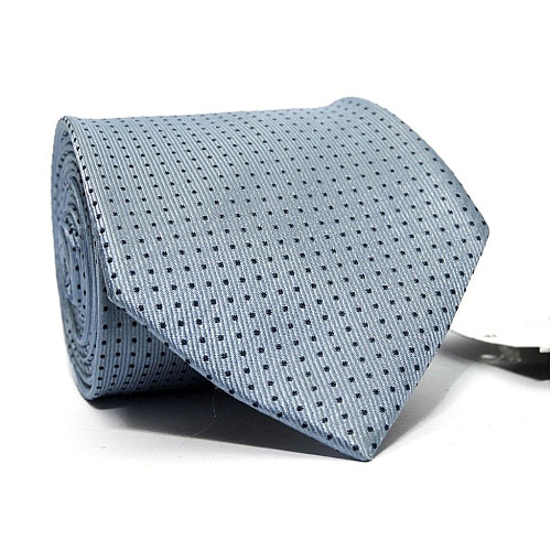 Галстук мужской голубой в синие точки Emilio Corali GIN-2454