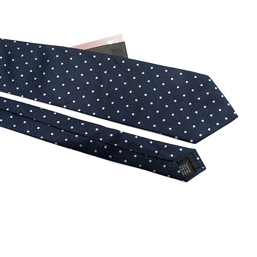 Галстук мужской синий в голубые точки Emilio Corali GIN-2459