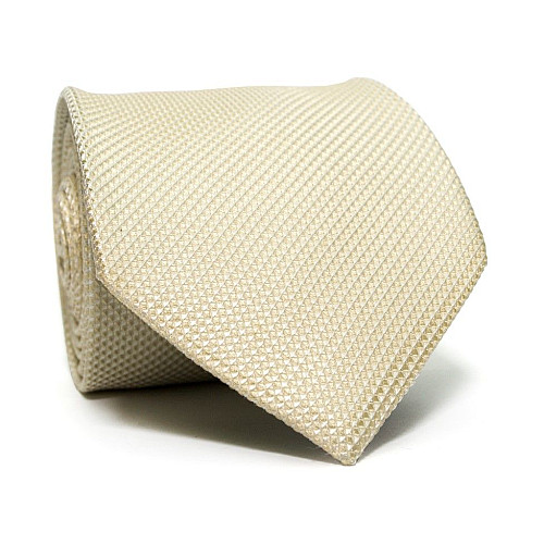 Галстук мужской бежевый рельефный Emilio Corali GIN-2461