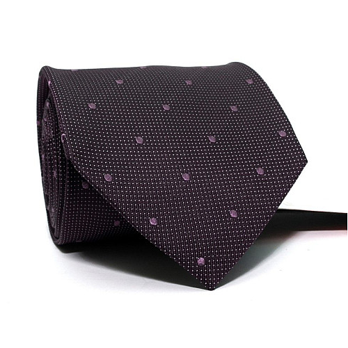 Галстук мужской фиолетовый в точки Emilio Corali GIN-2473