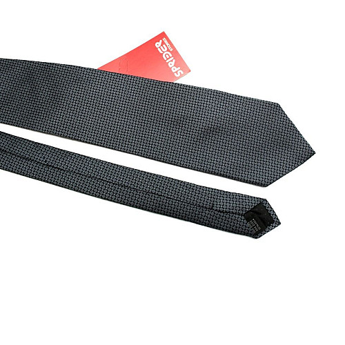 Галстук Emilio Corali мужской серый в ромбики GIN-2477