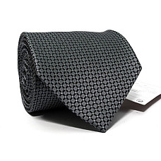 Галстук Emilio Corali мужской серый в ромбики GIN-2477