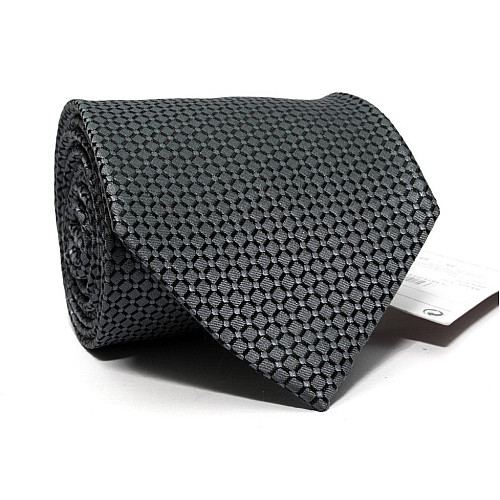 Галстук Emilio Corali мужской серый в ромбики GIN-2477