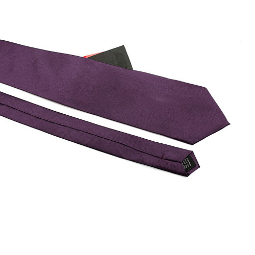 Галстук мужской фиолетовый однотонный Emilio Corali GIN-2487