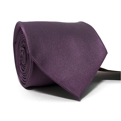 Галстук мужской фиолетовый однотонный Emilio Corali GIN-2487
