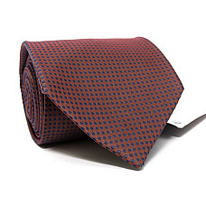 Галстук бордовый в синие точки Emilio Corali GIN-2491