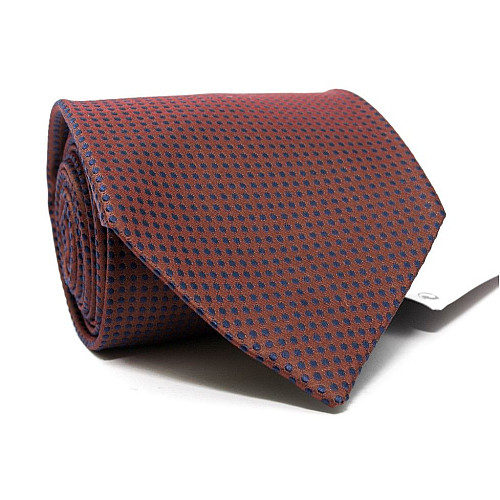 Галстук бордовый в синие точки Emilio Corali GIN-2491
