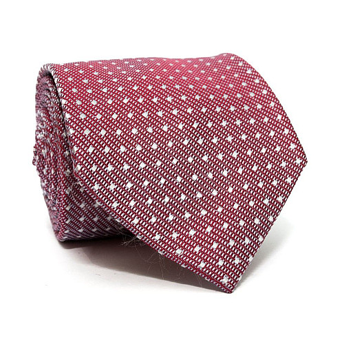 Галстук мужской бордовый с точками в перелив Emilio Corali GIN-2499