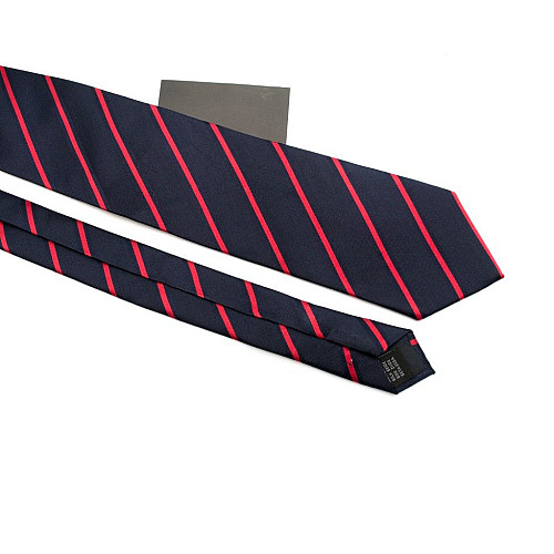 Краватка Emilio Corali синя в червону смужку GIN-2506