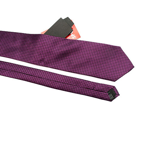 Краватка Emilio Corali чоловіча фіолетова в прямокутники GIN-2519