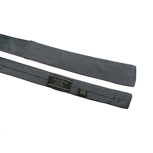 Галстук мужской узкий серый GIN-2520