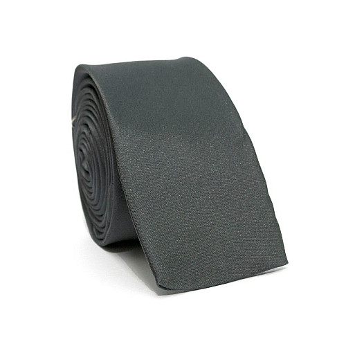 Галстук мужской узкий серый GIN-2520