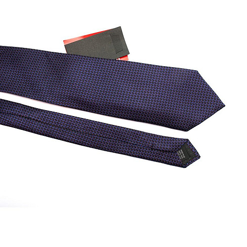 Галстук мужской синий в прямоугольники Emilio Corali GIN-2528