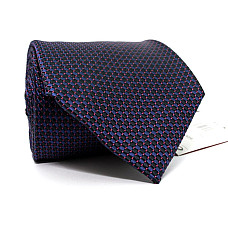 Галстук мужской синий в прямоугольники Emilio Corali GIN-2528