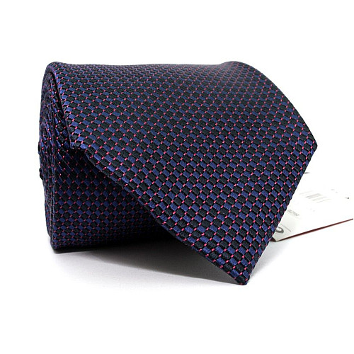Галстук мужской синий в прямоугольники Emilio Corali GIN-2528