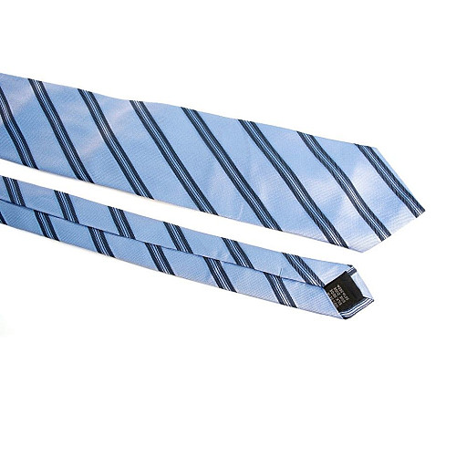 Краватка чоловіча блакитна в смужку Emilio Corali GIN-2543