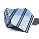 Краватка чоловіча блакитна в смужку Emilio Corali GIN-2543