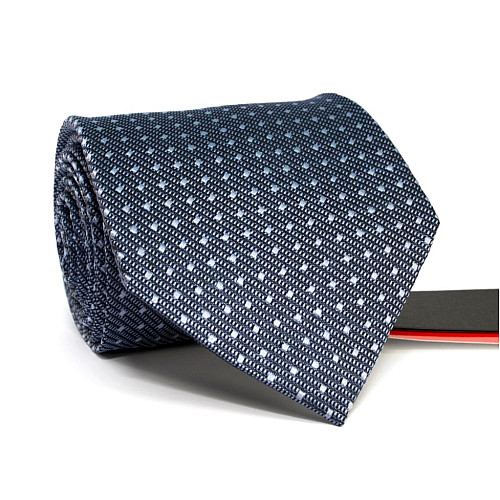 Галстук мужской бледно-синий в точки Emilio Corali GIN-2554