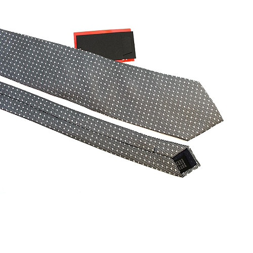 Галстук мужской светло-серый с точками Emilio Corali GIN-2557